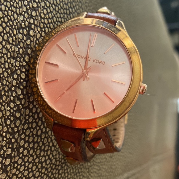 MICHAEL Michael Kors Accessories - Michael Kors | Genuine Leather Studded Double-Wrap Watch